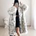 Luxury Faux Fur Coat For Women - Long Sleeve, Plus Size, Fox Fur Design, Elegant & Stylish Winter Outerwear_ecoleips.com