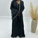 Verve Loriya2025 Fashion Trimmed Dubai Turkish Elegant Long Robe Two-Piece Set LR760_ecoleips.com