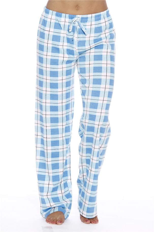 Women's Clothing Classic Plaid Home Casual Trousers Home Loose Women's Trousers_ecoleips.com