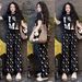 Women's Summer Fashion Set Short Sleeve Puppy Print Top And Slim Fit Wide Leg Pants Casual Two-Piece Outfit_ecoleips.com