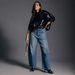 Women's High-Waisted Flared Jeans | Vintage Washed Denim | Loose Fit Wide Leg Pants For Everyday Comfort_ecoleips.com