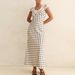 Women's Elegant Satin Polka Dot Lace Trim Short Sleeve Belted Bodycon Maxi Dress – Ins Style Summer Gown_ecoleips.com