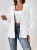 Women's Ribbed Brushed Solid Color Cardigan Autumn/Winter New European American Style Clothing Outerwear_ecoleips.com