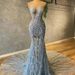 Women’s Clothing new long fishtail evening dress adult ceremony host evening dress sexy V neck slim dress_ecoleips.com