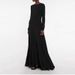 Women's Clothing Elegant Temperament Cotton Blended Knitted Front Embroidery Elastic Long Sleeve Dress_ecoleips.com