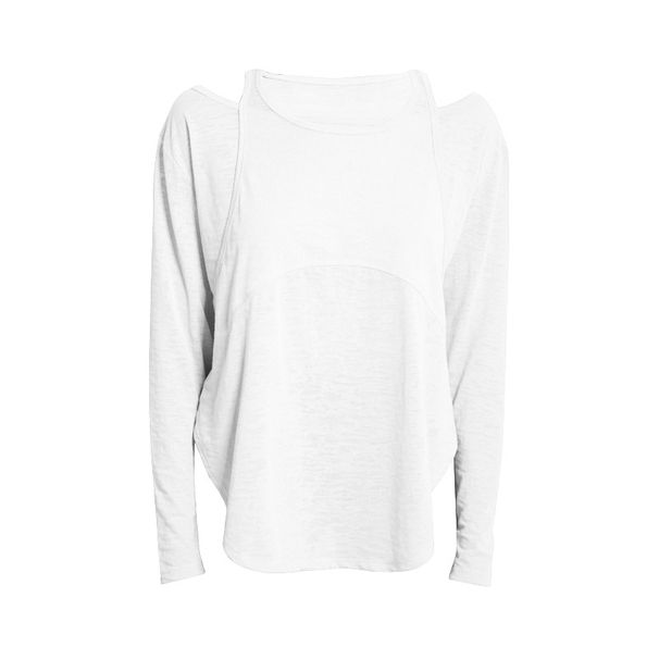 K New Yoga Sports Top Women's Loose Large Fitness Long Sleeve Coat Yoga Clothing Running Hoodie_ecoleips.com