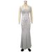 Women’s Clothing Hot Style Halter Neck Mesh See Through Sequins Heavy Pearl Hip Sexy Polar Evening Dress_ecoleips.com