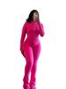Women's Clothing Cross Border Supply Sexy Tight Long Sleeved Micro Flared Two Piece Suit_ecoleips.com