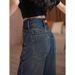 Retro High Waist Slim Fit Stretch Straight Leg Jeans For Women Plus Size Slimming Wide Leg Pants 2026 New Style Curvy Fit_ecoleips.com