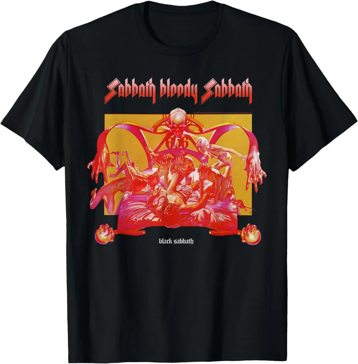 Women's T-Shirts Black Official Bloody Sabbath Bright T-Shirt_ecoleips.com