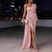 Women Sequin Floor Length Long Train Big Swing Sexy Dress Formal Prom Party Evening Banquet Gown Elegant Evening Dress_ecoleips.com