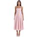 Sexy Women's Summer Outfit High-End Fishbone Strapless Pure Desire Style Slim Fit Backless Mid-Length Dress_ecoleips.com