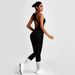 Women's Clothing Long One Piece Yoga Suit Tight Hollow Back Fitness Suit Women's High Elastic One Piece Sports Yoga Suit_ecoleips.com