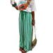 Spring Summer Women's Loose Casual Block Color Striped Print Straight-Leg Trousers
fashion High Quality Woman Pants_ecoleips.com