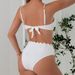 Women's Shell Bikini Set – Sexy Triangle Top & High-Cut Bottom With Underwire Support (Black/White, S-Xl)_ecoleips.com