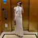 Elegant High-Neck Bodycon Midi Dress With Sheer Panels & Beaded Accents, Solid Color Spliced Party Dinner Dress For Women_ecoleips.com