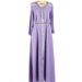 Women's Clothing Elegant Purple Fairy Glass Diamond Dress Dubai Travel Party Design Sensation_ecoleips.com