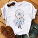 Cross-border Supply Summer Spring-summer Simple Dreamcatcher T-shirt Women's Clothing_ecoleips.com