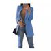 New Long-sleeved Jacket Solid Color Suit Collar Slim Cardigan Temperament Wear Women_ecoleips.com