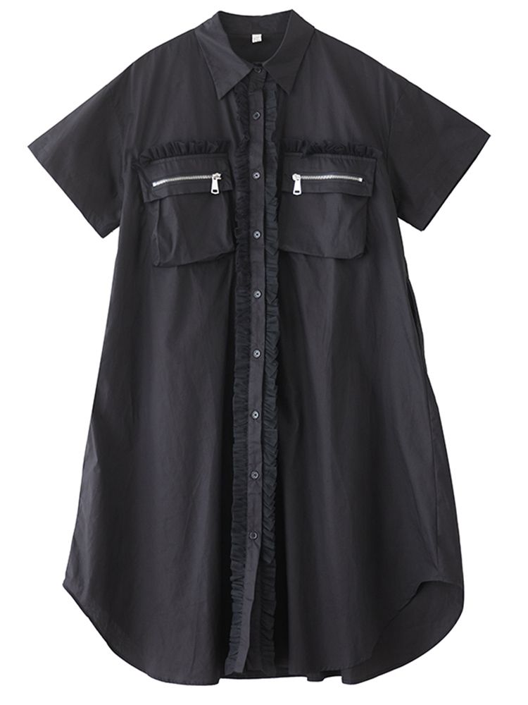 White Vintage Oversized Shirt Dresses For Women Summer New In Short Sleeve Loose Casual Long Dress Fashion Elegant Clothing 2025_ecoleips.com