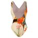 Women's Clothing One Piece Swimsuit Fixed Version Tropical Print Beach Skirt Two Piece Swimsuit_ecoleips.com