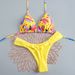 New Two Piece Swimsuit Fresh Simple Low Waisted Ruffled Pants Brazilian Bikini With Straps_ecoleips.com
