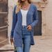 Women's Knitted Cardigan Coat Fashionable Autumn Winter Top European American Style New Hot Selling 2025_ecoleips.com