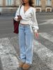 2026 Spring Cross V-neck Bottoming Knitted Sweater Autumn And Winter Irregular Straps Elegant Short Top Women_ecoleips.com