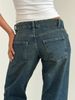 New Women's Solid-color Washed Straight-leg Jeans, Low-waisted, Simple, Versatile, Fashionable, Comfortable And Loose For Goin_ecoleips.com