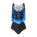 Women's Clothing Fashionable Sexy Lace-Up Chain Bikini Swimsuit Two-Piece Set For Women Trendy For Formal & Casual For Women_ecoleips.com