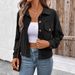 Aria Basics 2025 Autumn European And American Cross-Border Women's Casual Long Sleeve Shirt Jacket Button Retro Literary_ecoleips.com