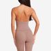 V Neck Cross Neck Vest With Chest Pad Yoga Suit Top Women's Quick Drying Sports Fitness Suit_ecoleips.com