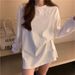Crew Neck Versatile T-shirt Women's 2026 Autumn New Long-sleeved Student Loose Inner Bottoming Shirt Top_ecoleips.com