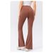 Naked Yoga Flared Pants Women's Cross High Waist Hip Lift Wide Leg Pants Breathable Fitness Sports Trousers 42309_ecoleips.com