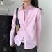 DiYun European And American Y2K High-End Versatile Lined Blouse Women's Clothing 2025 Fall/Winter_ecoleips.com