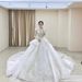 New 2026 French Retro Style Long Train Wedding Dress for Women High Quality Textured American Style Main Wedding Dress_ecoleips.com