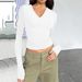 Women's V Neck Long Sleeve Basic Slim Fit T-Shirt Tops Versatile Autumn Winter New_ecoleips.com