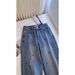 Vintage Embroidered Rhinestone Rose Jeans High Waisted Flared Wide Leg Pants, Comfortable Cotton Denim With Stretch Casual Style For Pear Shape_ecoleips.com