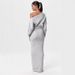 European And American Sexy Women's Clothing, New Off-shoulder Long-sleeve Slim Elegant Dress For_ecoleips.com