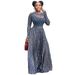 Women's Clothing Summer Style Women's Skirt Set Elegant Blue White Letter Print Mesh See Through Waist Cinching_ecoleips.com