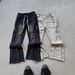Women's Clothing High Street Zipper Decoration Distressed Sports Pants Men And Women Harajuku Hip Hop Straight Loose Sweatpants Casual Pants_ecoleips.com