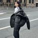 Station Purple Jacket Unisex Short 2025 New European Version Hooded Down Cotton Coat Black Gold Fashion_ecoleips.com