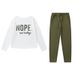 2025 Spring And Autumn New European And American One Word Collar Letter Printed Pocket Casual Long Sleeve Casual Set_ecoleips.com