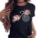 Summer European And American Cross-border Foreign Trade Plus-size T-shirt, Round-neck Casual Loose-fitting Short-sleeve_ecoleips.com