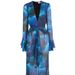 Women's Clothing Chiffon Printed Robe Blouse Beach Sexy Split Holiday Bikini Blouse_ecoleips.com