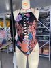 Verve New Women's One-Piece Swimsuit With Printed Hollow Out Backless Design And Multiple Straps Sexy Bikini_ecoleips.com