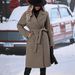 Classic Double-Breasted Wool Coat For Women – Belted Trench Coat With Notched Lapel, Warm Winter Overcoat (Gray/Black/Khaki/Brown/Red, S-XXL)_ecoleips.com