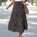 cross-border Women's Floral Print Printed Umbrella Skirt, European American Fresh And Sweet Skirt_ecoleips.com