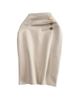 Solid Color Pleated Front-slit Midi Skirt, 2025 Summer Fashion Casual Mid-length OL Professional Pencil Skirt_ecoleips.com