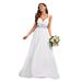 Women's Clothing fashion sequin contrast color stitching sexy suspenders banquet evening dress _ecoleips.com